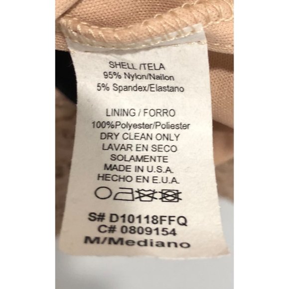 NWT Nude Floral Eyelet Strapless Lace Mini Dress - Picture 5 of 5